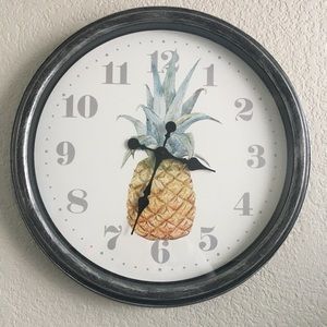 Pineapple wall clock